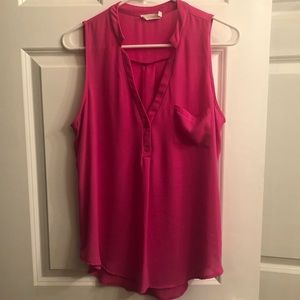 Hot Pink Lightweight Dress Sleeveless Tank Top